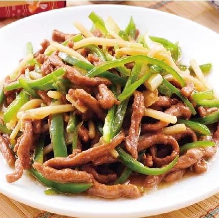 牛肉とピーマンの炒め