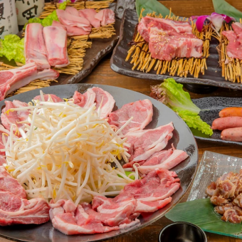 【90分食べ飲み放題】メニュー表のお肉全品食べ放題！<欲張りコース>8000円(税込)