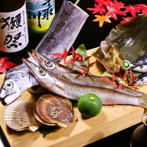 刺身、寿司、焼物、煮物など生け簀で泳ぐ天然活魚を満喫できるお料理の数々は単品でのご注文も大歓迎！