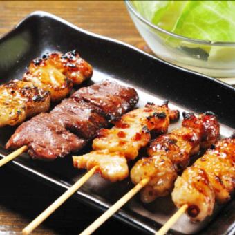 おまかせ串五本盛り