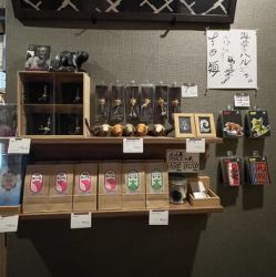 Various Ainu crafts and original stickers