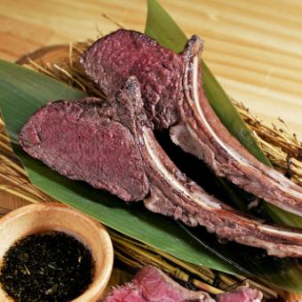 [Recommended! May-June only/Ezo venison loin on the bone course 7,000 yen]