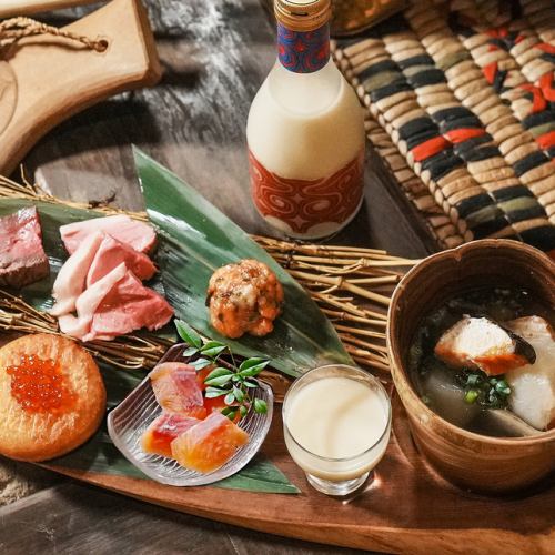 アイヌ創作料理セット（カムイトノト1杯付き）