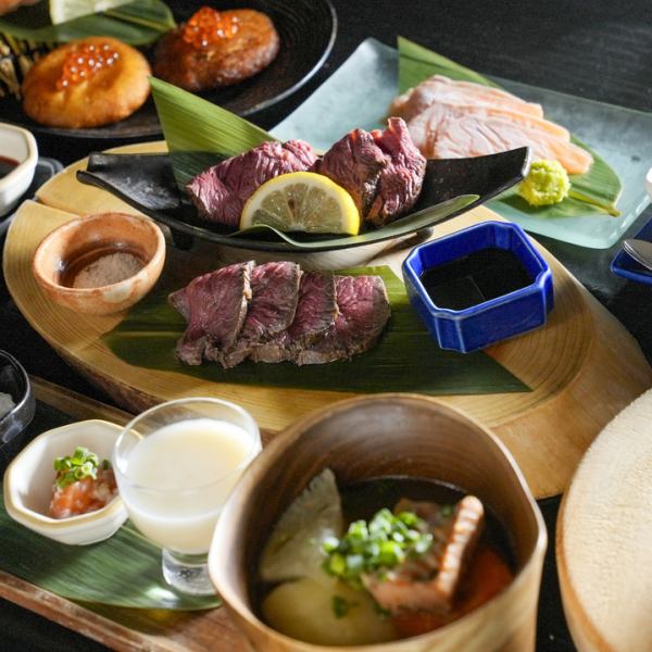 [最受歡迎：充滿阿伊努美食的Kamuy套餐，6,000日圓]