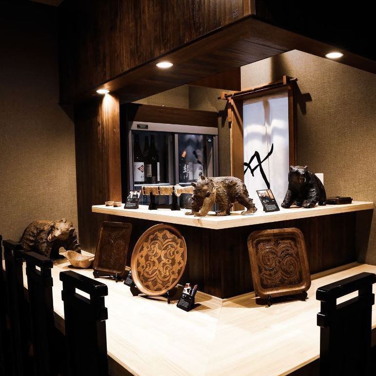 Rare Hokkaido sake carefully selected by the owner! The restaurant is equipped with private rooms, making it ideal for entertaining and banquets.