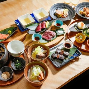 【虾夷鹿与春季食材套餐：7000日元】