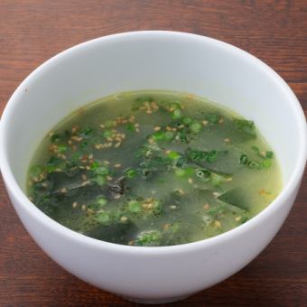Seaweed soup