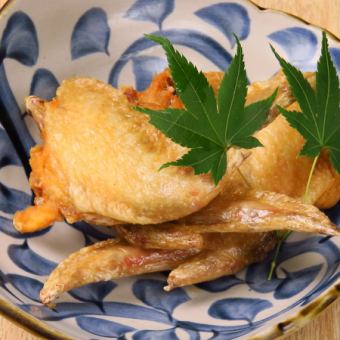 Deep fried chicken wings -garlic soy sauce-