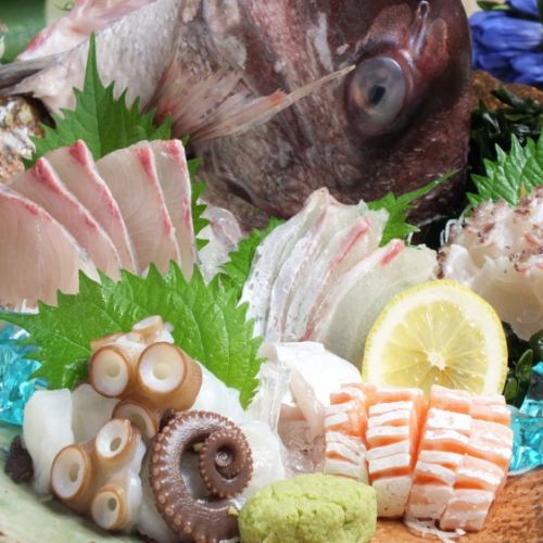 9 kinds of sashimi