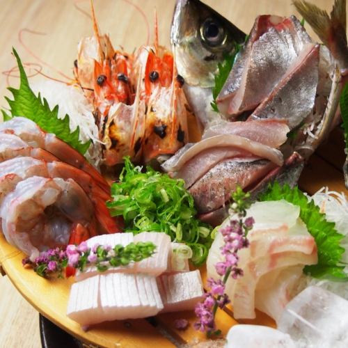 9 kinds of sashimi