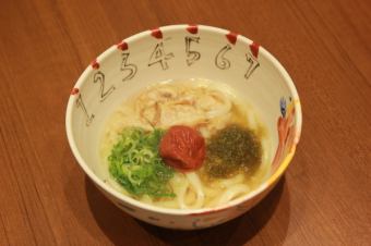 自家製生麺釜揚げ 国産和牛カスうどん