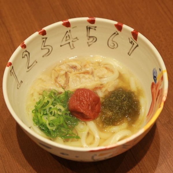 自家製生麺釜揚げ 国産和牛カスうどん
