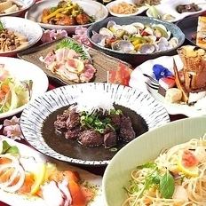 【お刺身3点盛り付き！】僚華の大満足コース！お料理90種食べ放題&50種飲み放題120分⇒5500円