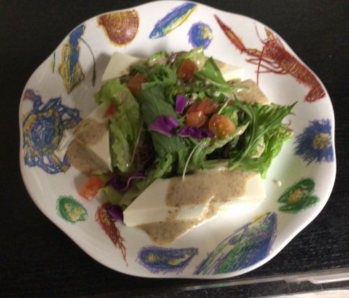 豆腐サラダ