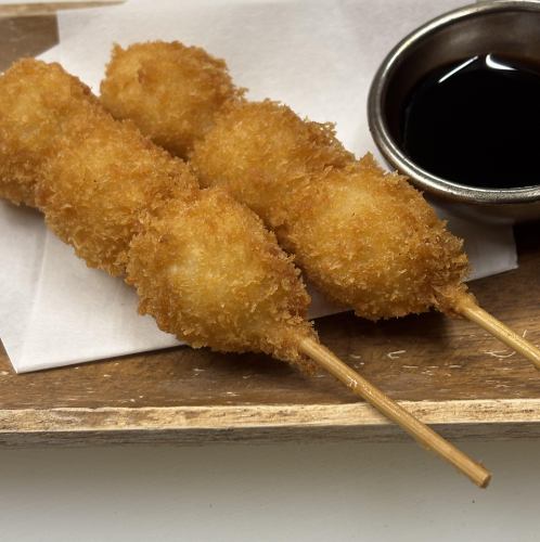 鹌鹑串/2串 牛筋炸丸子/2个