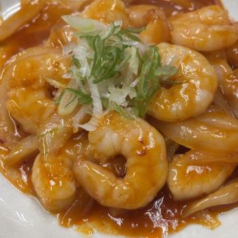 虾仁辣椒酱 / 虾仁蛋黄酱 / 牡蛎炒虾
