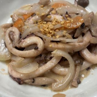 いかのガーリックバター焼き/いかの照焼き/いかの唐揚げ