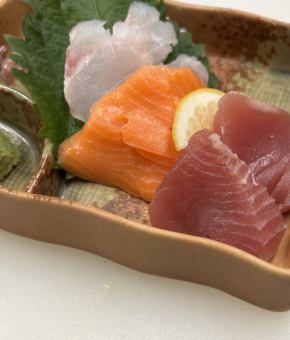 お刺身3点盛り/海鮮カルパッチョ