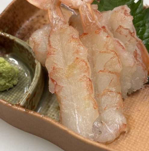 ほたて刺し/赤海老刺し
