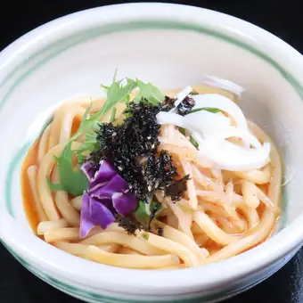 ビビンラー油うどん/肉うどん