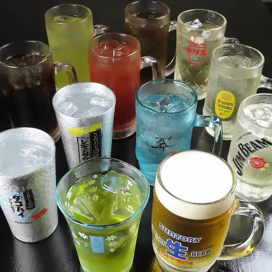 全100種飲み放題！平日無制限飲み放題が2000円！！