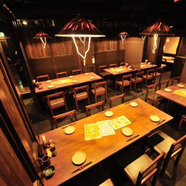 [Banquet hall that can accommodate up to 40 people] Can be used for various occasions such as welcome and farewell parties, year-end parties, men's parties, Han parties, father's parties, and girls' parties! Recommended! Let's get together and have a blast while enjoying dishes made with local ingredients♪The location is convenient for gatherings with a large group and for the last train☆