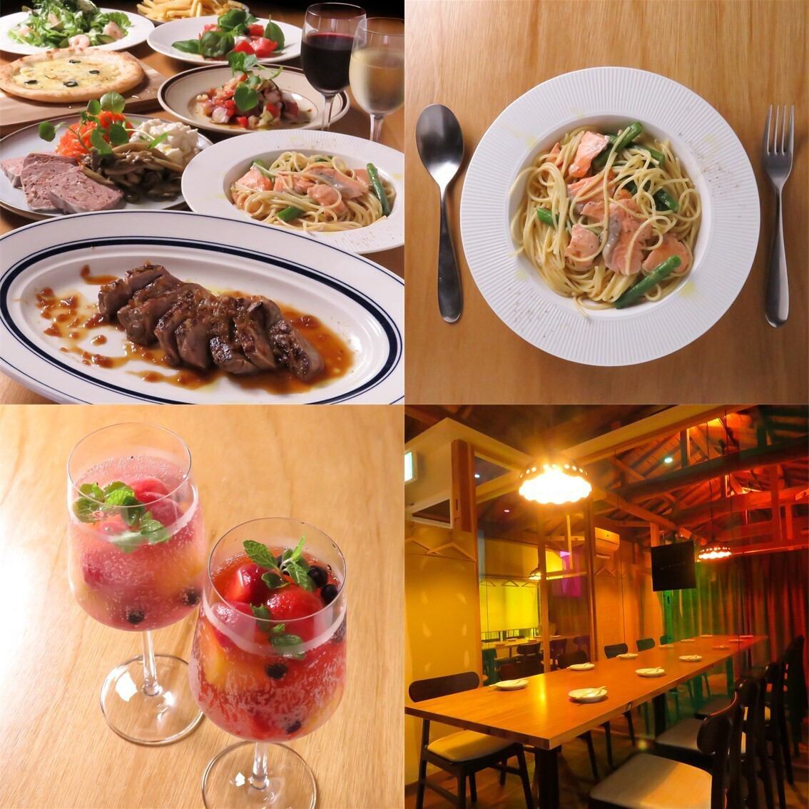 We offer a wide variety of international cuisine. Enjoy your meal in a private space with semi-private rooms on the second floor.