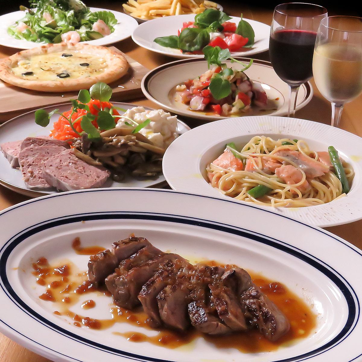 We will treat you to a 6,000 yen course with all-you-can-drink.