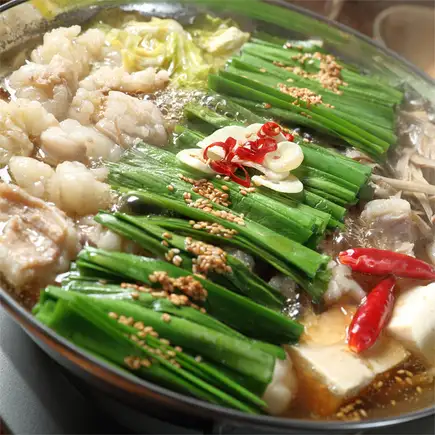 【期間限定】￥5,800円⇒￥4,800円『もつ鍋コース』＜2.5ｈ飲み放題付＞　７品　１２月は2h制
