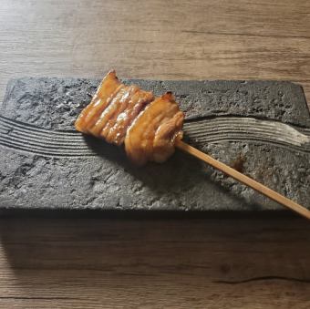 Muroran-style grilled pork belly skewers