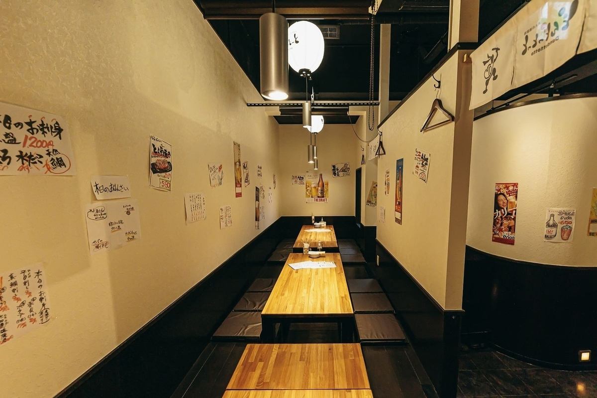 22名様ご利用可能なお席です。各種宴会や誕生日/記念日などにも