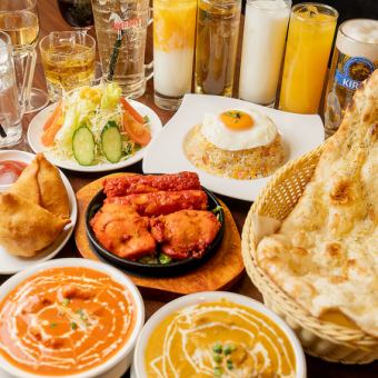 【宴会】おすすめコース★チャーハン又は焼きそば食べ放題含む9品×ドリンク150分飲み放題4000円