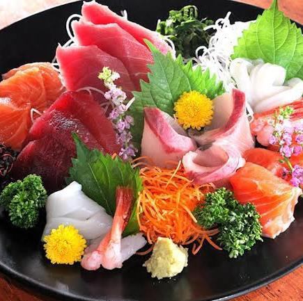 三浦湾直送鮮魚海鮮溢れあて寿司など最高到達点コース 10品 3時間飲み放題付 『8000円⇒7000円』