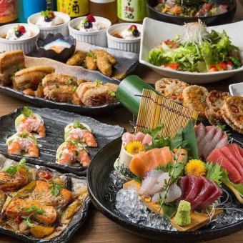 【桜満開コース】3時間店内全て飲み放題付き豪華海鮮大宴会コース　全12品　11,000円→10,000円