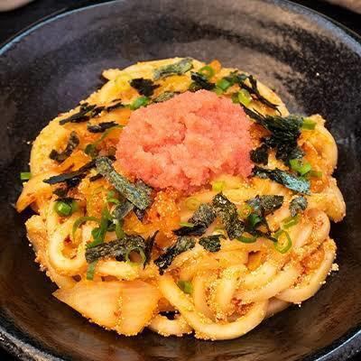“博多産たらこ使用” 店長特製たらこキムチうどん／Spicy Cod Roe & Kimchi Udon - Chef’s Special 