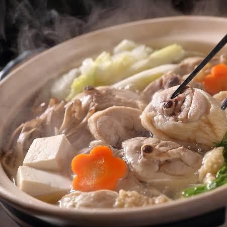 地鶏の水炊き鍋／Free-Range Chicken Mizutaki Hot Pot