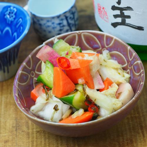自家製あさづけ／Homemade Lightly Pickled Vegetables