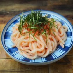 “博多産たらこ使用” 店長特製たらこキムチうどん／Spicy Cod Roe & Kimchi Udon - Chef’s Special 