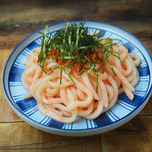 “博多産たらこ使用” 店長特製たらこキムチうどん／Spicy Cod Roe & Kimchi Udon - Chef’s Special 