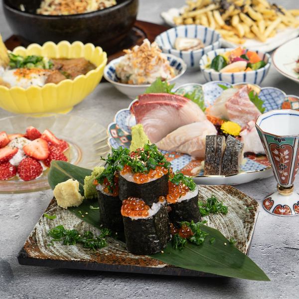 市場直送の鮮魚に合わせて、日本酒や焼酎も豊富に取り揃え。料理に寄り添う一杯をゆったりとお楽しみ下さい