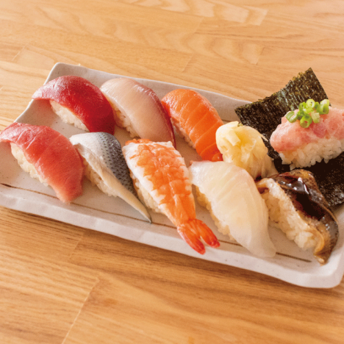 Enjoy fresh seafood♪ "9 pieces of sushi"