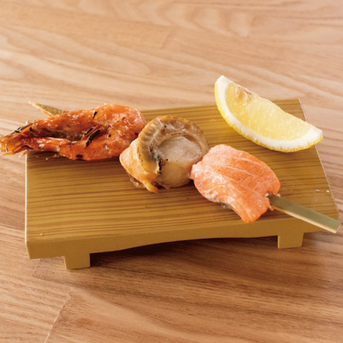 An irresistible treat for seafood lovers♪ "Seafood Skewers"