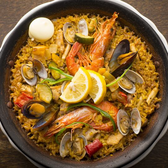 Speaking of Spanish food, after all this [paella] 1180 yen ~