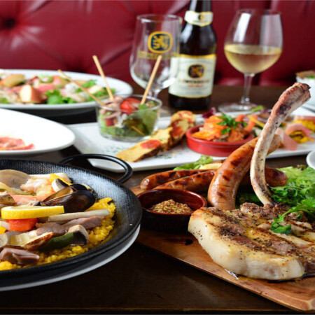 ★11月01日~ 大鍋パエリアとグリルステーキの豪快プラン4,200円■要予約 3名様から