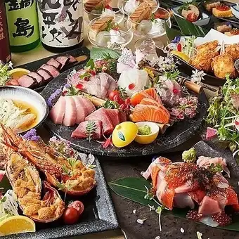 “梅子套餐”:包含炸安康鱼、葱盐烤牛舌等11道菜,含3小时畅饮。原价6500日元,现价5500日元。