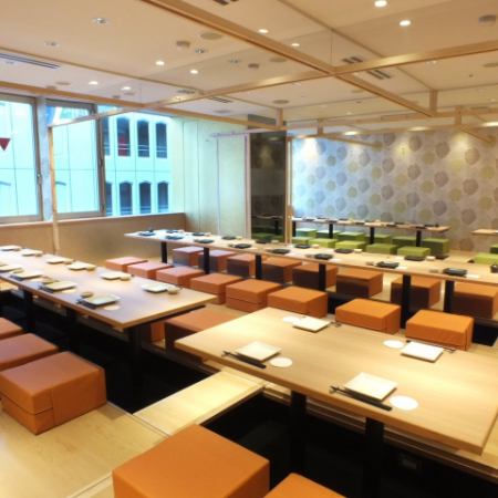 会社宴会・同窓会・飲み会など、大宴会もお任せください。最大60名様の宴会を承ります。広々個室で幹事様もご安心。各シーズンでのご宴会や催しに大活躍。団体での利用希望のお客様は御早目のご連絡をお願い致します。全席完全個室100%確約！