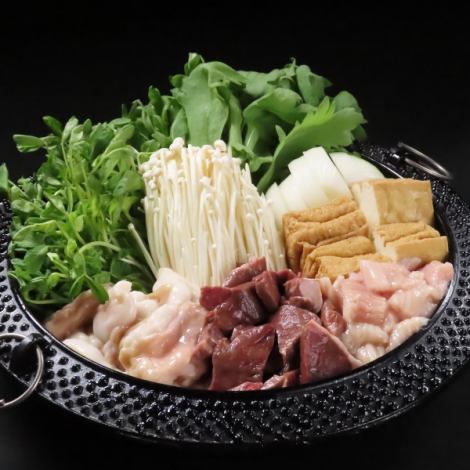 はがくれでしか味わえないこだわりの「もつすき焼き」