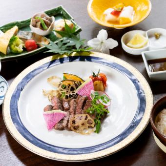 【런치 예약】 가마와라 쇠고기 스테이크