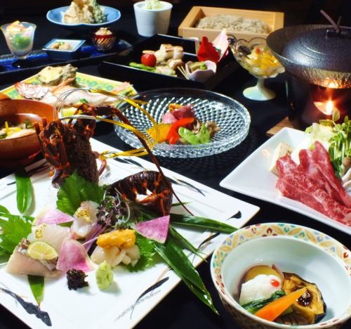 Kaiseki cuisine is served at various meetings ...
