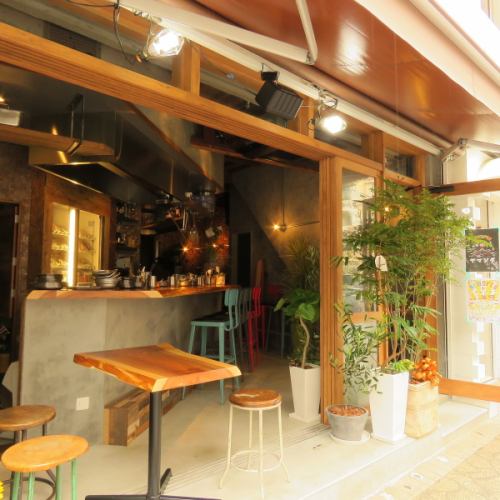 風を感じて気持ちよく乾杯!!